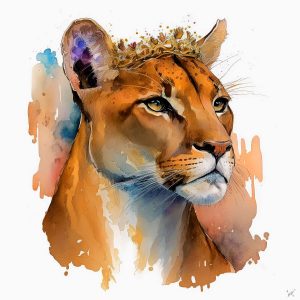 Limited Art Print – Cougar – Ybelion